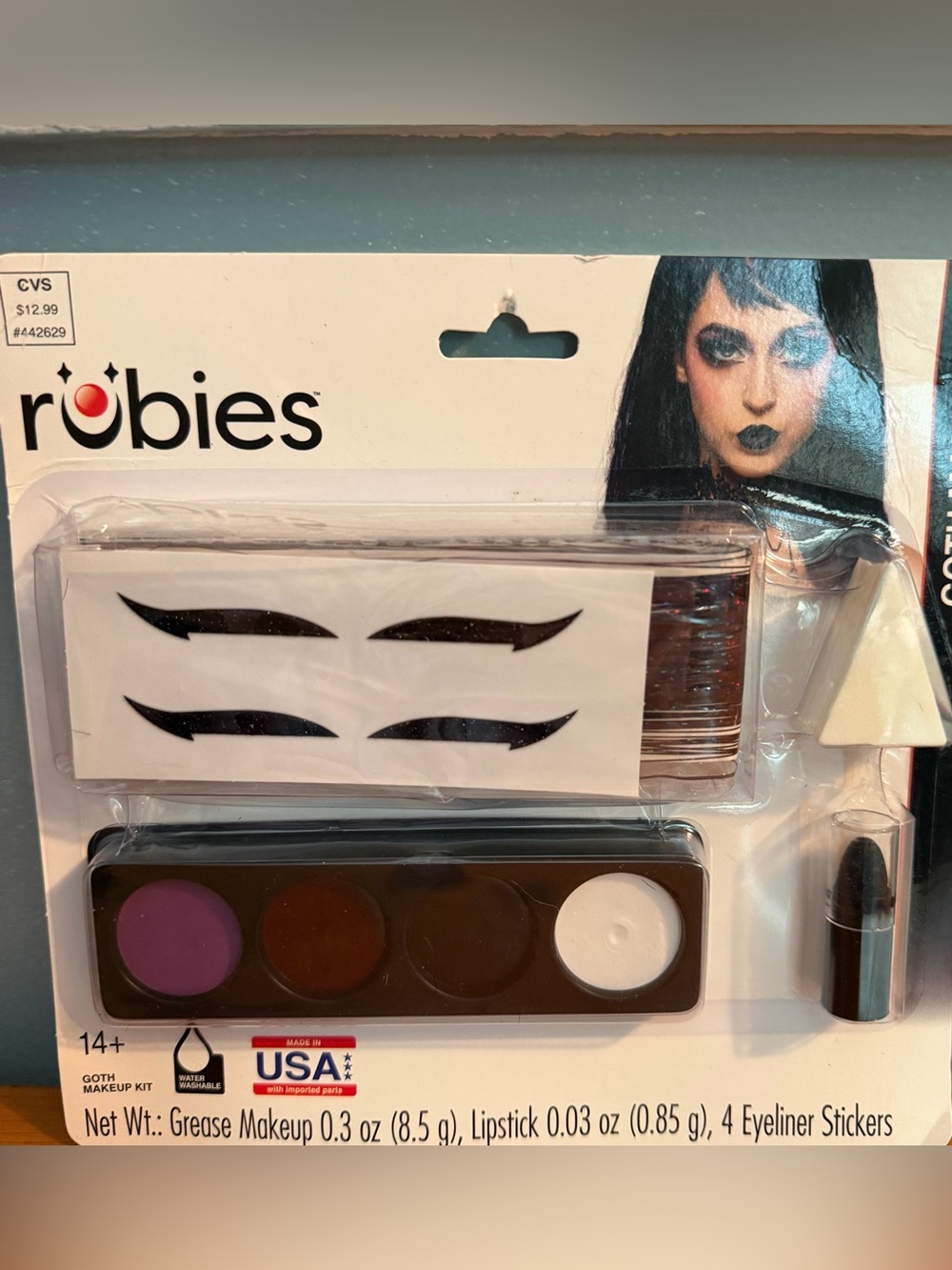 Halloween: Rubies Goth Makeup Kit Makeup Kit Black & Purple NWT